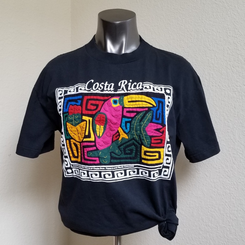 Costa Rica Toucan Rainforest Hand Made T-shirt Tee